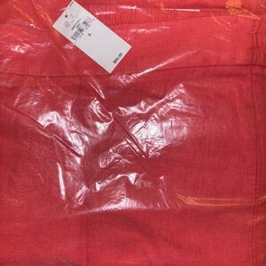 NWT Orange Banana Republic Wide Leg Linen Pants Cropped
